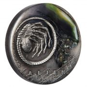 Alien 40th Anniversary 2019 2oz Silver Antiqued Coin Front
