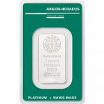 Argor-Heraeus Platinum Bar 1oz Front