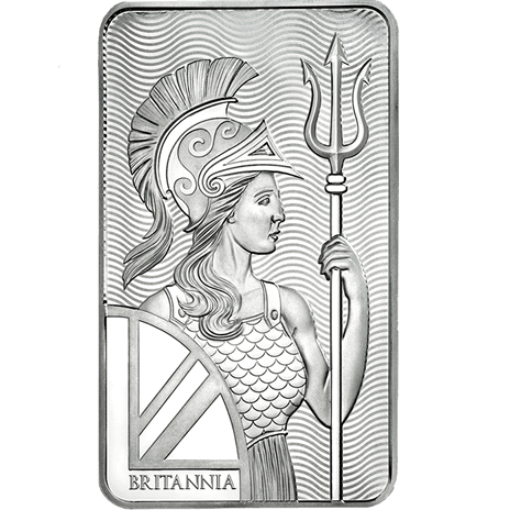 Royal Mint Britannia Silver Bar 10oz Back
