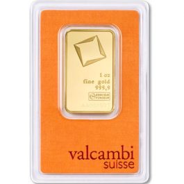 Valcambi Gold Bar 1oz Front