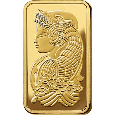 Pamp Suisse Lady Fortuna Gold Bar 100g Front