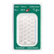 Argor-Heraeus Platinum Bar 50g Back