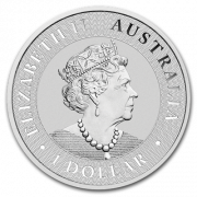2020 Australian Kangaroo Silver Coin 1oz Back