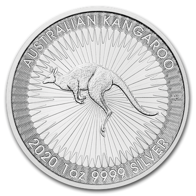2020 Australian Kangaroo Silver Coin 1oz Front