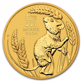 2020 Australian Lunar Rat Silver Coin Front