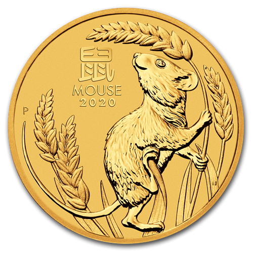 2020 Australian Lunar Rat Silver Coin Front