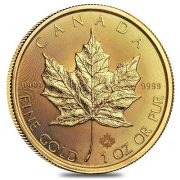 2020 Canadian Maple Leaf Gold Coin 1oz Front