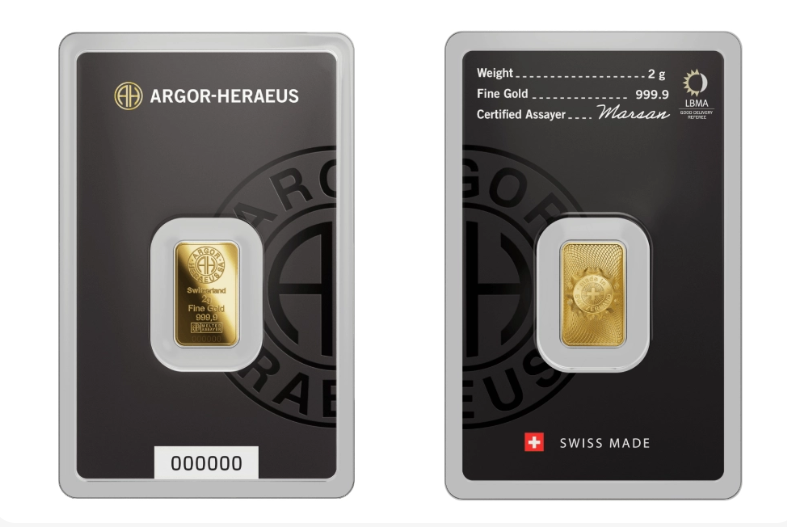Argor-Heraeus Gold Bar 2g