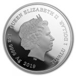 2019 Maggie Simpson Silver Proof Coin 1oz back