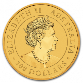 2020 Australian Kangaroo Gold Coin 1oz Back