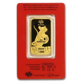 PS lunar rat 1oz gold back