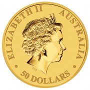 2010 Australian Kangaroo Gold Coin 1/2oz_back
