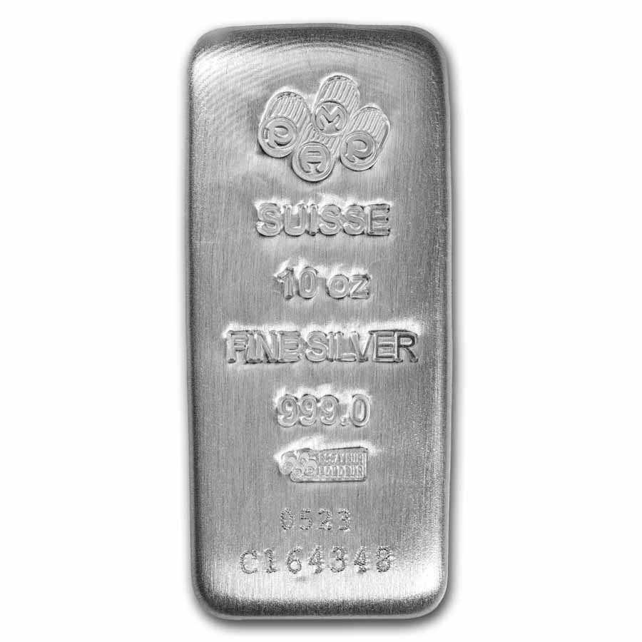 Pamp Suisse Silver Bar 10oz - GoldSilver Central Pte Ltd