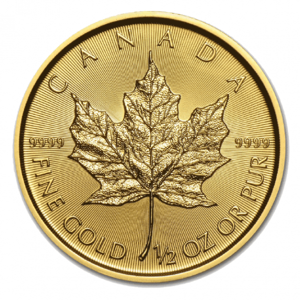 Prior Years Canadian Maple Leaf Gold Coin 1/2oz