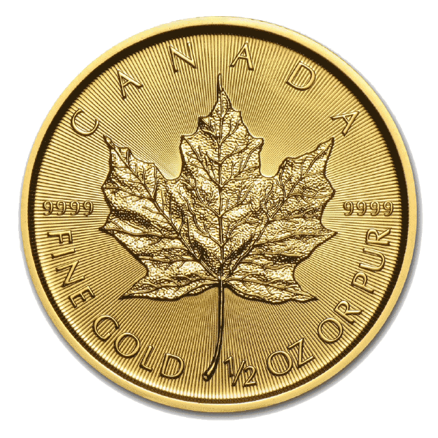 Prior Years Canadian Maple Leaf Gold Coin 1/2oz