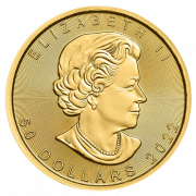 2022 Canadian Maple Leaf Gold Coin 1oz_Back