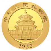 2022 China Panda Gold Coin 30g_Back