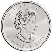 2015 Canadian Silver Birds of Prey Series Red-Tailed Hawk Coin 1oz (Back)