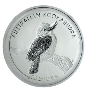 1 Oz Australian Kookaburra Silver Coin Year 2010