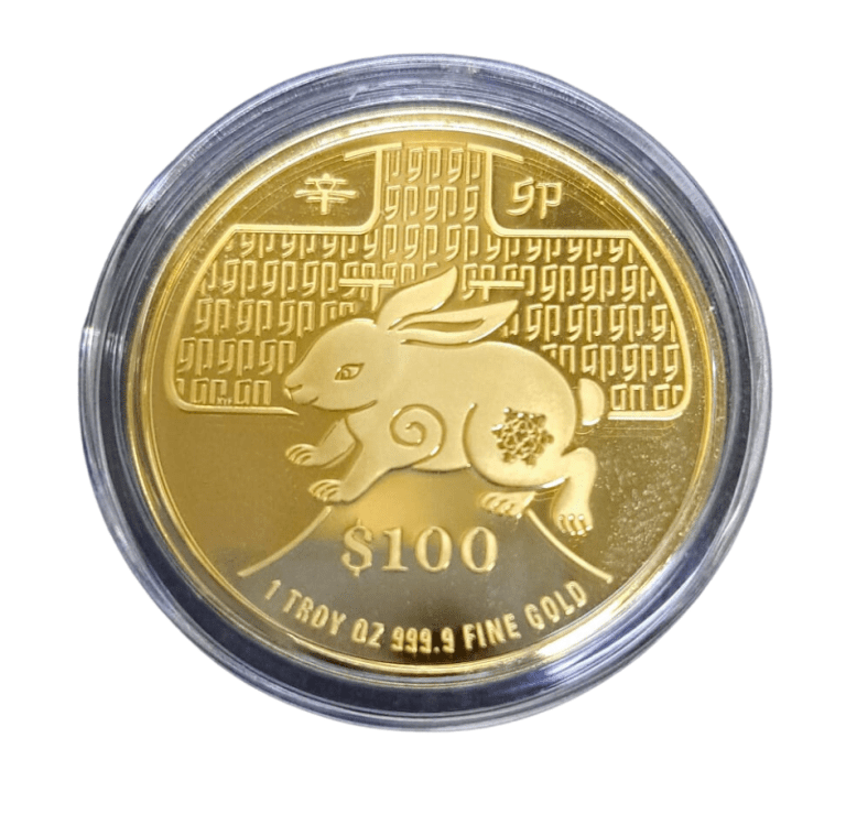 2011 Golden Rabbit 2011 Singapore Mint Year of the Rabbit Proof Gold Coin 1oz - GoldSilver ...