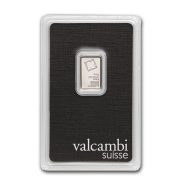 Valcambi Platinum Bar 2.5g Front