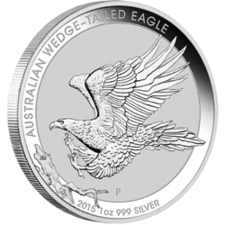 2015 Australian Wedge-Tailed Eagle Silver Coin 1oz Edge