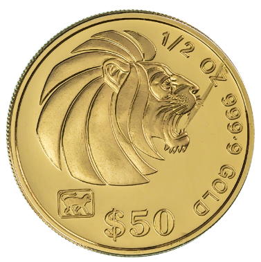 1991 Singapore Mint Year of the Goat Proof Gold Coin 12oz