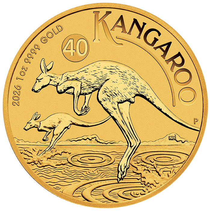 02-2026-Australian Kangaroo-1oz-Gold-Bullion-Coin-straight-on-LowRes