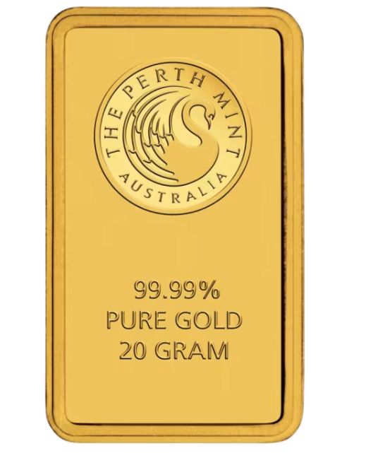 Perth Mint Minted Gold Bar 20g (Without Certificate)