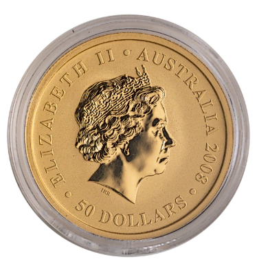 2008 Australian Kangaroo Gold Coin 1 2oz back