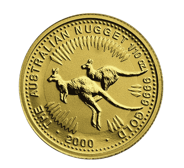 2000 Australian Nugget Gold Coin 1 10oz