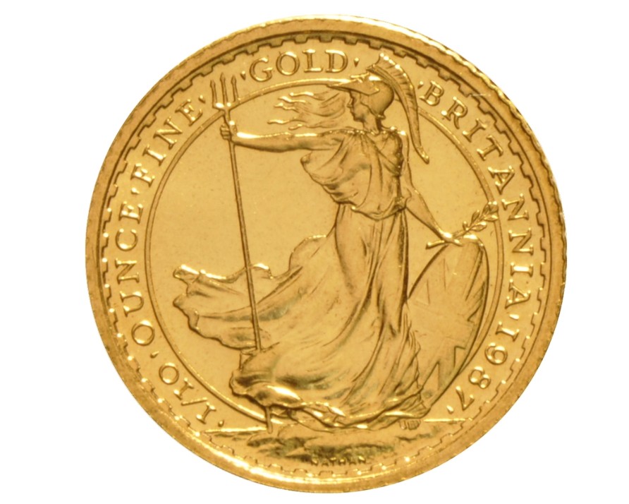 1987 1.10 oz Gold Britannia