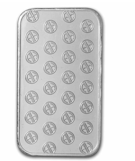 Argor-Heraeus Platinum Bar 100g back