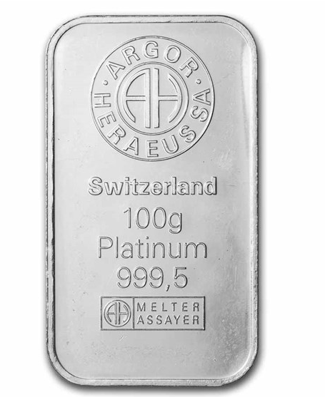 Argor-Heraeus Platinum Bar 100g