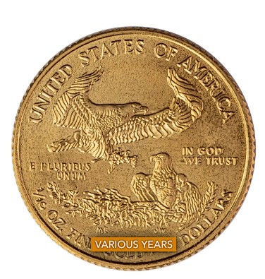 Prior Years American Eagle Gold Coin 1 10oz back